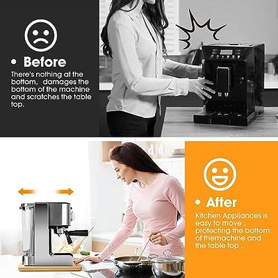 Bamboo Appliance Sliders for Kitchen Small Appliances - Counter