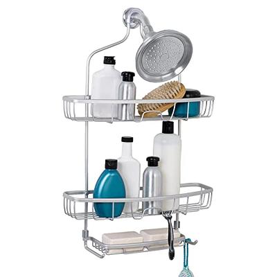 TAILI Shower Caddy Self Adhesive, Shower Shelf Drill-Free Shower Organizer,  Rustproof Bathroom Caddy Wall Mount Shower Basket, Strong Weight Shower