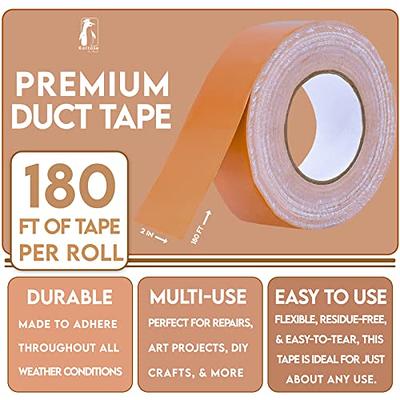 Clickslock 4 Pack Heavy Duty White Duct Tape, 1.88 Inches x 25 Yards  Waterproof No Residue Strong Adhesive Industrial Grade Duct Tape,  All-Weather and Tear by Hand,Multi Purpose Home Repair: :  Industrial