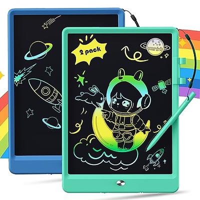 2 Pack 10 Inch Colorful Doodle Board Drawing Pad for Kids