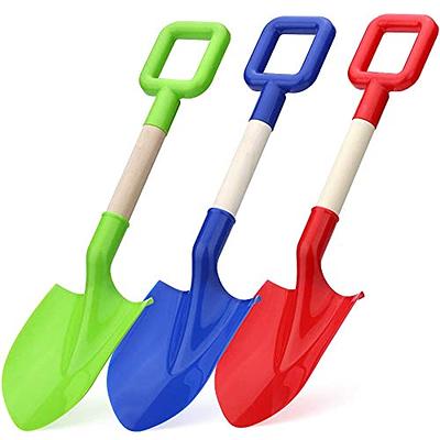 3pcs Beach Toys Kids Beach Shovel Set With Handle, Outdoor Toy Kit Sand  Snow Shovel, Stainless Steel Handle Beach Shovel Plastic Shovel