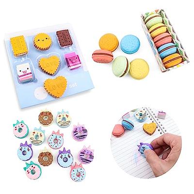 EIKOSON Erasers for Kids Pencil Eraser Shaving Roller Case for Easy Pick Up  and Removal | Animal Themed Cute and Fun Party Favor and School Supplies