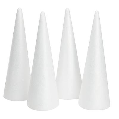 Crafjie Foam Cones for DIY Arts and Crafts (3.75 x 9.7 in, 8 Pack), White Polystyrene  Foam Cones Christmas Tree Craft Supplies, for DIY Home Craft Project,  Christmas Tree, Table Centerpiece - Yahoo Shopping