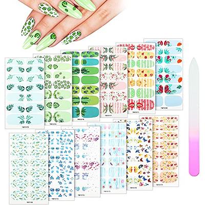 Maitys 700 Pieces Glitter Nail Wraps Self Adhesive Polish Nail Strips  Manicure Full Wrap Peel Nail Stickers Elegant Sticker Nails for Women Girls DIY  Nail Art Decals Strips with Nail File 50 Sheets