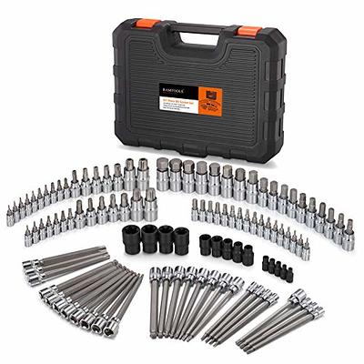 Torx Bit Set, TEKPREM 13-Piece Security Torx Screwdriver Bit Set with 1  inch Long T4 T5 T6 T7 T8 T9 T10 T15 T20 T25 T27 T30 T40 Tamper Resistant  Torx