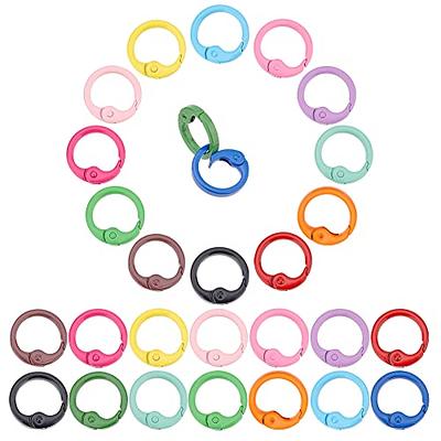 24 PCS Spring O Ring Set, Circle Carabiner Clip in 4 Size, Zinc Alloy Round  Carabiner Snap Trigger Buckle, Small DIY Accessories for Collars, Keychain,  Purse and Handbag(Gold) - Yahoo Shopping