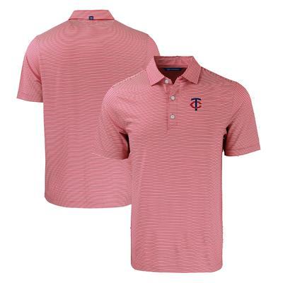 Boston Red Sox Cutter & Buck Forge Pencil Stripe Stretch Polo - Gray