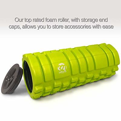 Foam Roller Set - High Density Back Roller, Muscle Roller Stick,2 Foot  Fasciitis Ball, Stretching Strap, Peanut Massage Ball for Whole Body  Physical