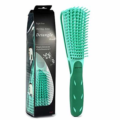 Wet Brush Mini Detangler Hair Brush For Less Pain, Effort and Breakage -  Solid Sky Blue