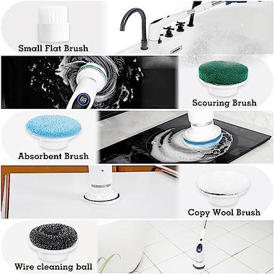 9 in 1 Electric Spin Scrubber Cordless Cleaning Brush 3 Adjustable