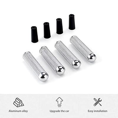 4pcs Aluminum Alloy Car Door Locking Lock Knob Pull Pins Cover