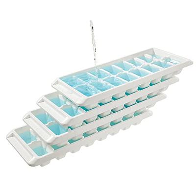 Four Stackable Ice Cube Trays For Freezer (Stack Empty or With Water) Ice  Trays (4 Ice Tray Per Order) Ice Cube Tray Set of Ice Cube Trays 