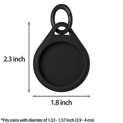 LuluCircle Coin Holder Keychain AA Medallion, Challenge Coin, Recovery  Chip, for 40mm chips, Black (2) - Yahoo Shopping