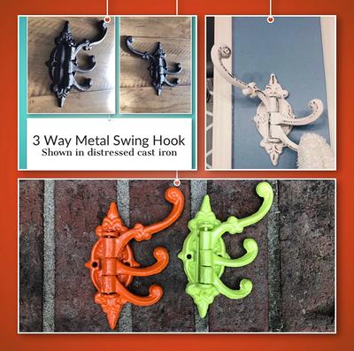 On Sale Coat Hook/Metal Hook/Shabby Chic Hook/Towel Hook/Multi Hook/Wall  Hook/ You Pick Color Metal Hook/Triple Hook - Yahoo Shopping