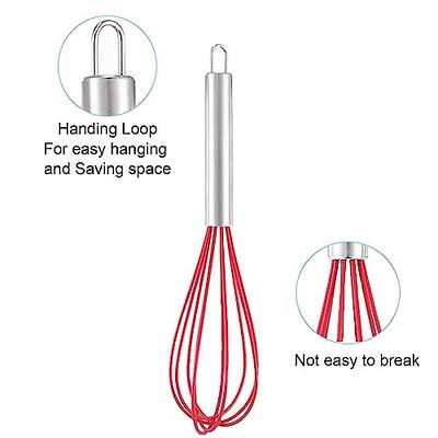 Whisk With Solid Wood Handle, Kitchen Mini Stainless Steel Egg Beater, Milk  Whipper Wire Whisk For Blending, Whisking, Beating, Or Stirring, - Temu