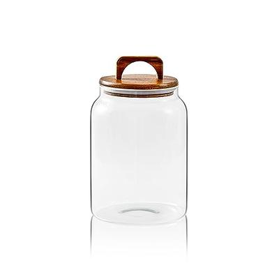 EcoEvo Glass Food Storage Containers Set, Large Size Glass Containers with  Lids, Glass Jars with Bamboo Lids, Glass Canisters with Airtight Lids