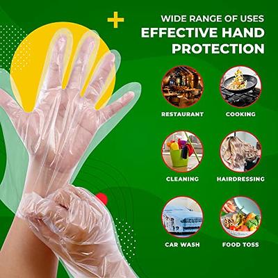 1000 Poly Disposable Kitchen Gloves Medium, BPA Free, Food Grade