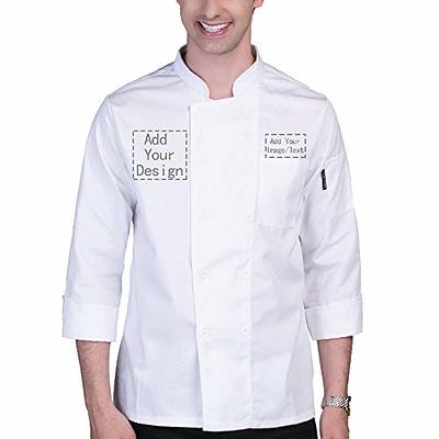 chef shirt Chef Jacket Long Adjustable Sleeve Men Women Unisex Cook Coat  Restaurant Hotel Kitchen Wear