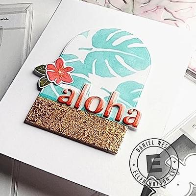 Island Greetings - Aloha, Mahalo, and Layered Orchid Paper Crafting Dies  and Monstera Stencil, Essentials by Ellen Die & Stencil Combo - Yahoo  Shopping