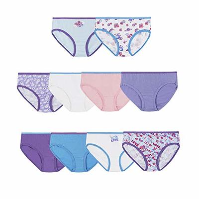 Hanes Girls' 100% Cotton Tagless Low Rise Panties, Available in 10