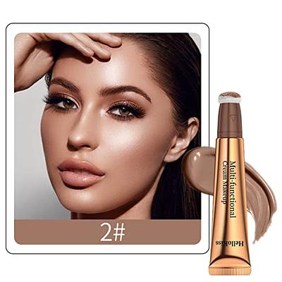 Contour Beauty Wand,Liquid Contouring with Cushion Applicator,Shading  Bronzer Stick Natural Matte Finish,Lightweight Blendable Super Silky Cream