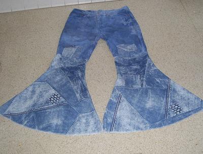 Ooak Hippie Bell Bottom Jeans Levi 511 Halloween Costume 60S 70S