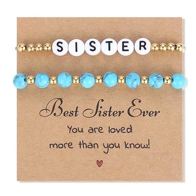 Sisters Gifts from Sister - Funny Sisters Birthday Gifts from Sister -  Unique Christmas Gift Basket for Little