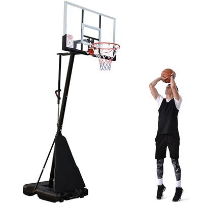 Portable Basketball Hoop Quickly Height Adjusted 6.6ft - 10ft Outdoor/Indoor  Basketball Goal System with 44 inch Shatterproof Backboard and Wheels for  Adults - Yahoo Shopping