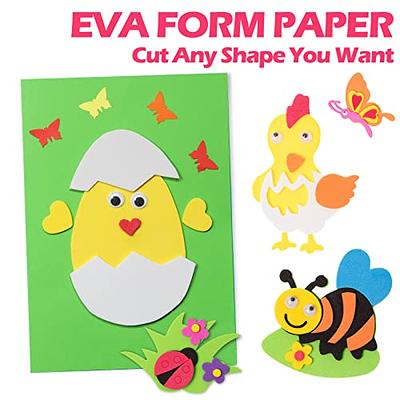 Ireer 150 Sheets EVA Foam Sheet Crafts 9 x 12 Inch 10 Color EVA Foam Paper