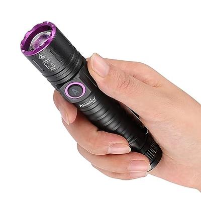 ULTRAFIRE UV Flashlight for Resin Curing, 395nm LED UV Curing Light,  Zoomable Blacklight Flashlight for Pet Urine, Cat Dog Stains, Bed Bug,  Household