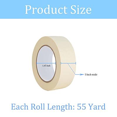 Red Painters Tape 2 Inch Wide, Medium Adhesive Red Masking Tape