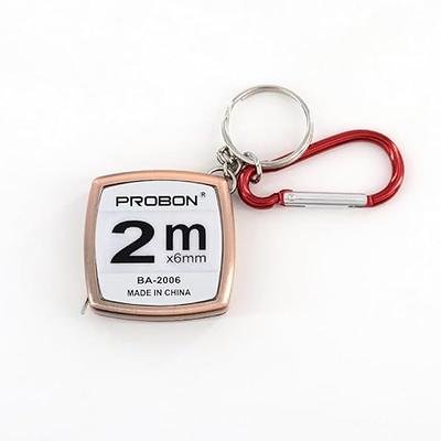 Small Key Chain Mini Tape Measure Retractable Measuring Tape 2m/6FT, Metric  and Inch, Double Colored - China Measuring Tape, Tape Measure