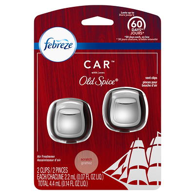 Febreze Unstopables Car Odor-Fighting Car Freshener Vent Clip Fresh, .07 fl  oz. Car Vent Clip, Pack of 3