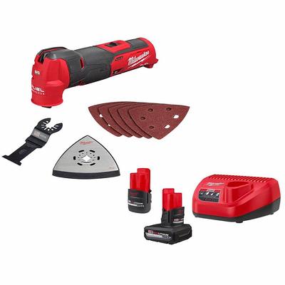 M12 FUEL 12-Volt Lithium-Ion Brushless Cordless Combo Kit (4-Tool) with Two  2.5ah Batteries, Charger, and Tool Bag