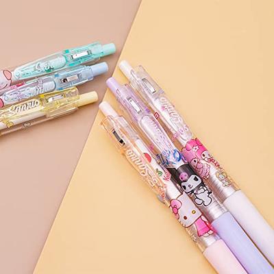 Eiodlulu Anime Gel Ink Pens 6 Pcs Cat Cute Kawaii School Supplies Set  Ballpoint Pens For Students Teen Girls Gift Black 0.5mm