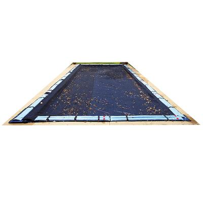 Blue Wave 32-ft x 18-ft Polyethylene Leaf and Debris Rectangle Pool Cover  in the Pool Covers department at