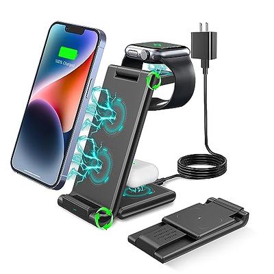 ELEGRP 3 in 1 Wireless Charger, Charging Station for iPhone 15/14