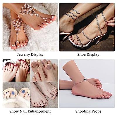 Realistic Silicone Female Foot Model Lifesize Mannequin Display Fake Feet  Model