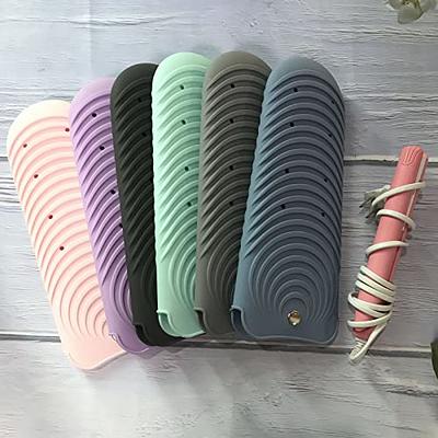 Protable Silicone Heat Resistant Mat Pouch for Curling Iron Hair  Straightener Heat Insulation Flat Iron Hair Styling Tool Non Slip Pad Cover  Bkue 