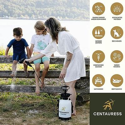 Centauress Portable Camping Shower Pump w/Safety Valve (45 PSI)- Portable  Shower for Camping - Surf Rinse Kit - Beach Shower Pump – Camping Showers 