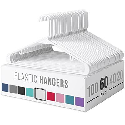 18pk Plastic Hangers Gray - Room Essentials™ : Target