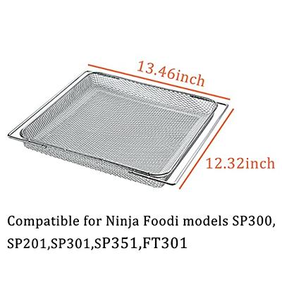 Replacement Basket Stainless Steel Air Fryer Basket for Ninja- SP301,SP351,FT301  Accessories for Heat Air Fry Oven