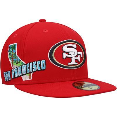 Men's New Era Scarlet San Francisco 49ers Basic 9FIFTY Adjustable Snapback  Hat