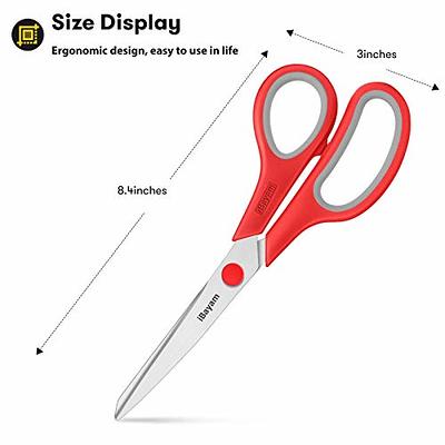  Scissors, iBayam 8 Multipurpose Scissors Bulk 3-Pack