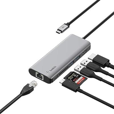 Monoprice 3-in-1 USB-C to 4K HDMI Multiport Adapter 