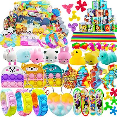 100 Pcs) Fidget Toys Pack, Party Favors Carnival Treasure Classroom Prizes  Smal