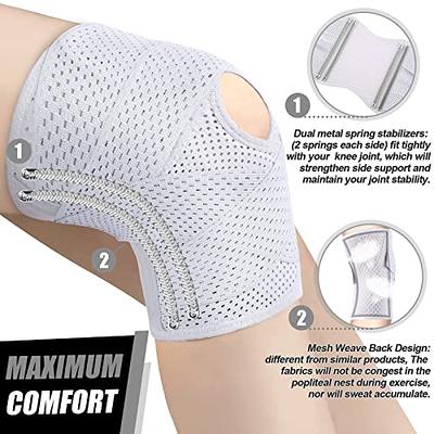 NEENCA Knee Brace for Knee Pain, Adjustable Knee Support with Patella Gel  Pad & Side Spring Stabilizers, Knee Wrap for Arthritis, Meniscus Tear, ACL