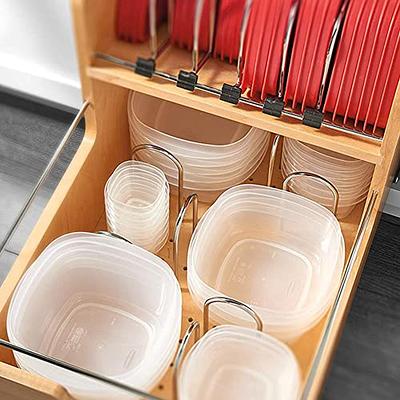 Rev-A-Shelf 18 Divided Storage Bin for Kitchen or Bathroom Cabinets, Food Storage  Containers/Utensils Organizer w/Soft-Close, Wood, 4FSCO-18SC-1 - Yahoo  Shopping