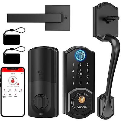 Smart Lock, SMONET Fingerprint Smart Door Lock, 5-in-1 Keyless