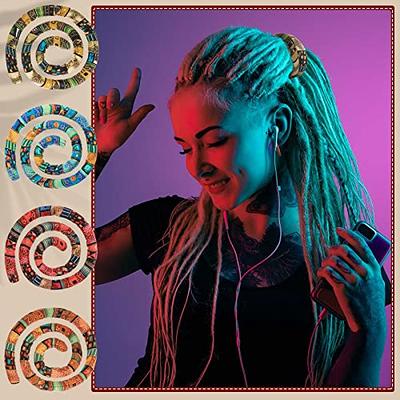 4 PCS Spiral Lock Hair Tie with 4 Bags Colorful Dreadlock Hair Ties Long  Bendable Dread Bands Bohemian Ponytail Holders Loc Hair Accessories for  Women Men Thick Curly Hair - Yahoo Shopping